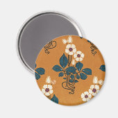 Art Nouveau patroon 7 Magneet (Voorkant / Achterkant)