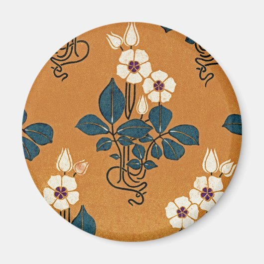 Art Nouveau patroon 7 Magneet (Voorkant)