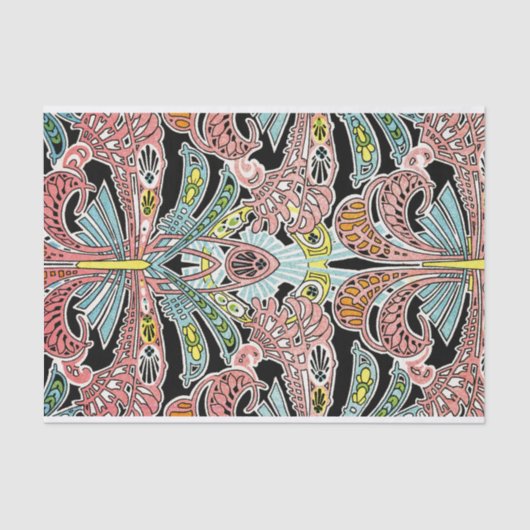 Art Nouveau patroon #8 Tissuepapier (Voorkant)