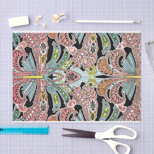 Art Nouveau patroon #8 Tissuepapier (Craft)