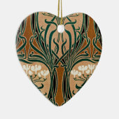 Art Nouveau patroon #9 Keramisch Ornament (Rechts)