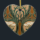Art Nouveau patroon #9 Keramisch Ornament<br><div class="desc">Klassieke Art Nouveau-patroon met bloemen</div>
