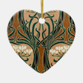 Art Nouveau patroon #9 Keramisch Ornament (Voorkant)