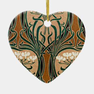 Art Nouveau patroon #9 Keramisch Ornament