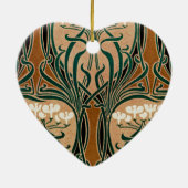 Art Nouveau patroon #9 Keramisch Ornament (Achterkant)