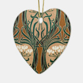 Art Nouveau patroon #9 Keramisch Ornament (Links)