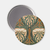Art Nouveau patroon #9 Magneet (Voorkant / Achterkant)