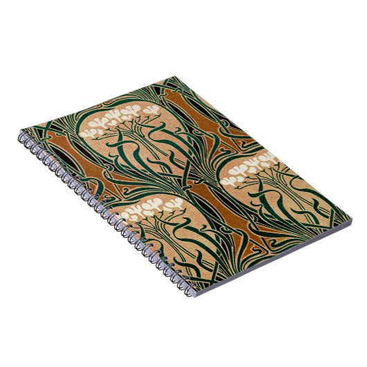 Art Nouveau patroon #9 Notitieboek (Rechterzijde)