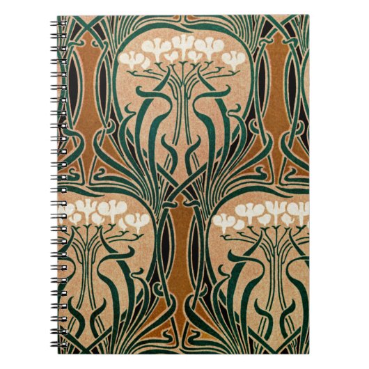 Art Nouveau patroon #9 Notitieboek (Voorkant)