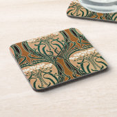 Art Nouveau patroon #9 Onderzetter (Linkerzijde)