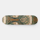 Art Nouveau patroon #9 Persoonlijk Skateboard (Horizontaal)