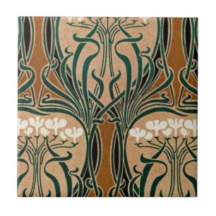 Art Nouveau patroon #9 Tegeltje