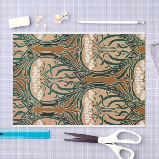 Art Nouveau patroon #9 Tissuepapier (Craft)