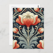 Art Nouveau Patroon Briefkaart (Voorkant / Achterkant)