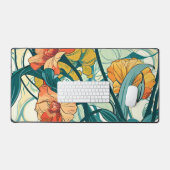 Art Nouveau-patroon Bureaumat (Keyboard & Muis)