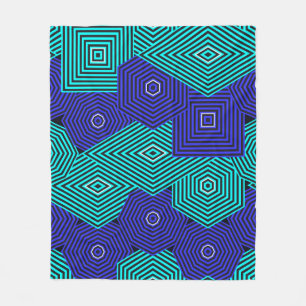 Art Nouveau-patroon Fleece Deken