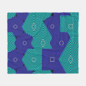 Art Nouveau-patroon  Fleece Deken (Voorkant (Horizontaal))