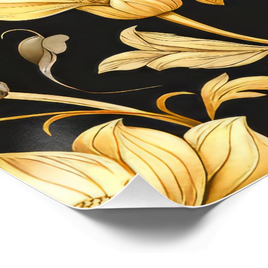 Art Nouveau Patroon Perfect Poster (Hoek)