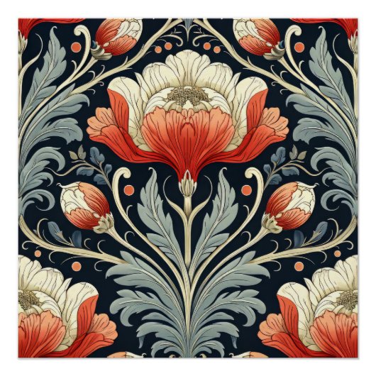 Art Nouveau Patroon Perfect Poster (Voorkant)