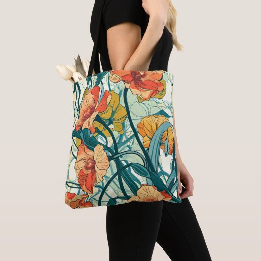Art Nouveau Patroon Tote Bag (Dichtbij)