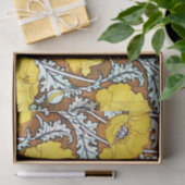 Art Nouveau patroon  Yellow Poppies, populair Tissuepapier (Geschenk)