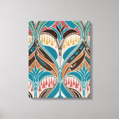Art Nouveau Pattern #11 in Emporio Moffa Canvas Afdruk (Voorkant)