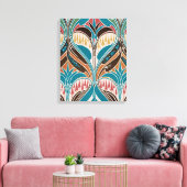 Art Nouveau Pattern #11 in Emporio Moffa Canvas Afdruk (Insitu (Woonkamer))