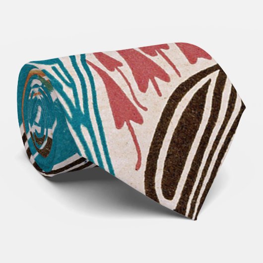 Art Nouveau Pattern #11 in Emporio Moffa Stropdas (Opgerold)