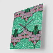 Art Nouveau Pattern #12 in Emporio Moffa Vierkante Klok (Hoek)