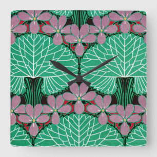 Art Nouveau Pattern #12 in Emporio Moffa Vierkante Klok