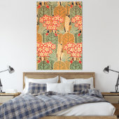 Art Nouveau Pattern #1 op Emporio Moffa Canvas Afdruk (Insitu (Slaapkamer))