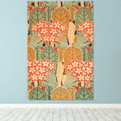 Art Nouveau Pattern #1 op Emporio Moffa Canvas Afdruk (Insitu (Houten vloer))