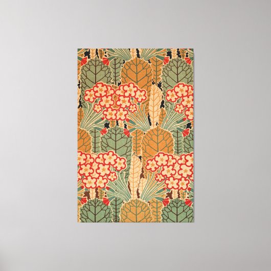 Art Nouveau Pattern #1 op Emporio Moffa Canvas Afdruk (Voorkant)