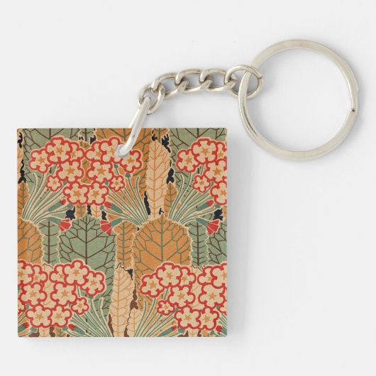 Art Nouveau Pattern #1 op Emporio Moffa Sleutelhanger (Achterkant)