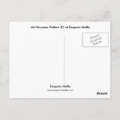 Art Nouveau Pattern #2 op Emporio Moffa Briefkaart (Achterkant)