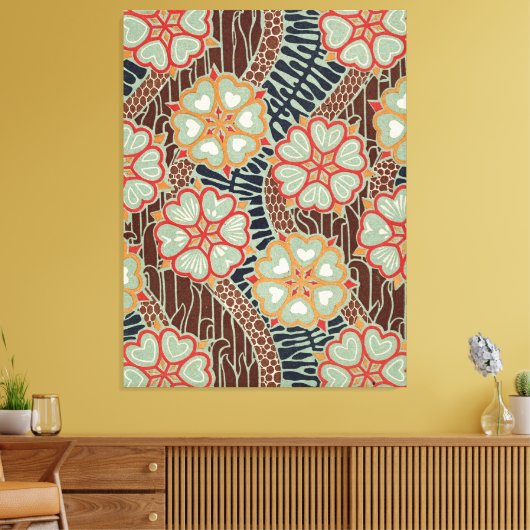 Art Nouveau Pattern #2 op Emporio Moffa Canvas Afdruk (Insitu (Woonkamer))