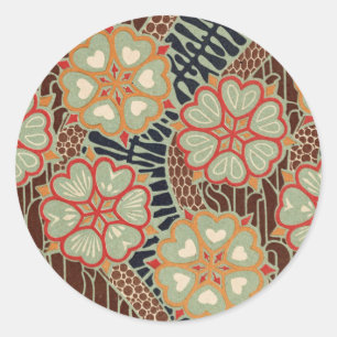 Art Nouveau Pattern #2 op Emporio Moffa Ronde Sticker