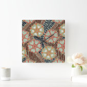 Art Nouveau Pattern #2 op Emporio Moffa Vierkante Klok (Huis)