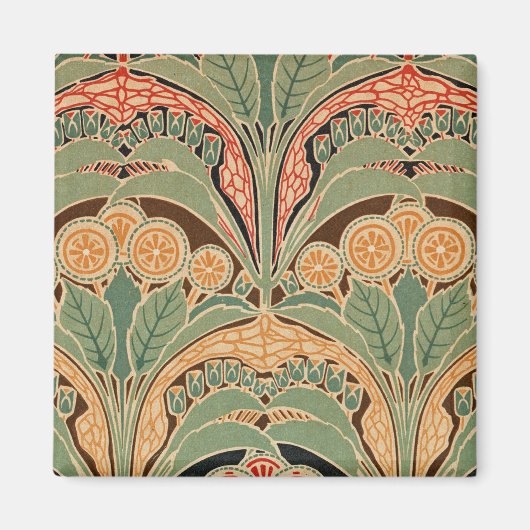 Art Nouveau Pattern #3 op Emporio Moffa Magneet (Voorkant)