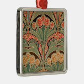 Art Nouveau Pattern #3 op Emporio Moffa Metalen Ornament (Rechts)