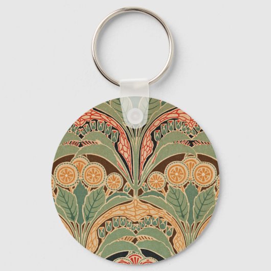 Art Nouveau Pattern #3 op Emporio Moffa Sleutelhanger (Voorkant)