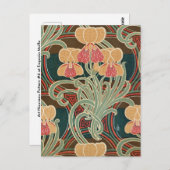 Art Nouveau Pattern #4 op Emporio Moffa Briefkaart (Voorkant / Achterkant)