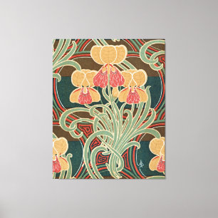 Art Nouveau Pattern #4 op Emporio Moffa Canvas Afdruk