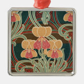 Art Nouveau Pattern #4 op Emporio Moffa Metalen Ornament (Voorkant)