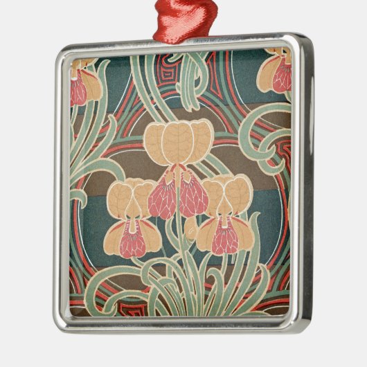 Art Nouveau Pattern #4 op Emporio Moffa Metalen Ornament (Links)