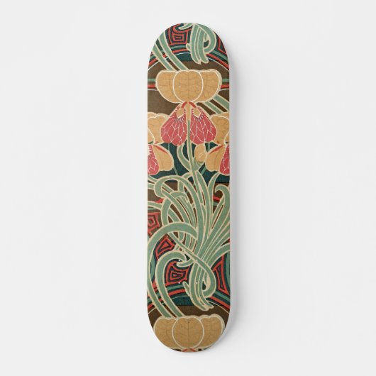 Art Nouveau Pattern #4 op Emporio Moffa Persoonlijk Skateboard (Voorkant)