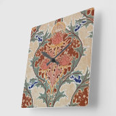 Art Nouveau Pattern #6 op Emporio Moffa Vierkante Klok (Hoek)
