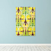 Art Nouveau Pattern #7 in Emporio Moffa Canvas Afdruk (Insitu (Houten vloer))
