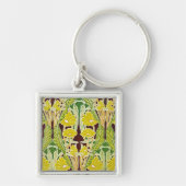 Art Nouveau Pattern #7 in Emporio Moffa Sleutelhanger (Voorkant)