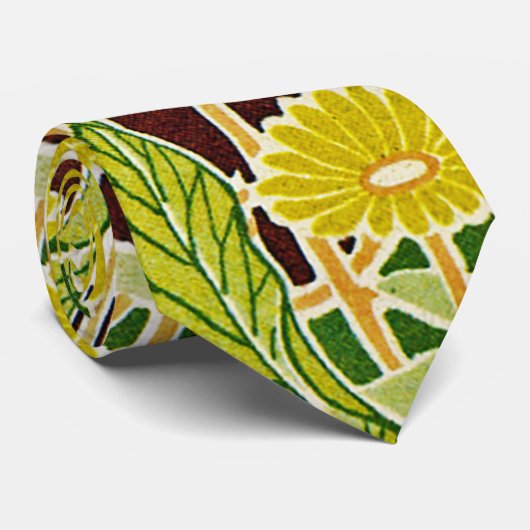 Art Nouveau Pattern #7 in Emporio Moffa Stropdas (Opgerold)